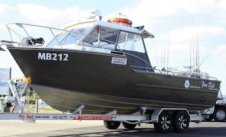 Our 25ft vessel takes up to 8 anglers
